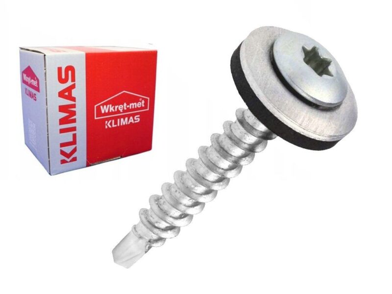 Čistý pozink 4,8x35mm – 250ks – Skrutky farmárske strešné TORX, WDD