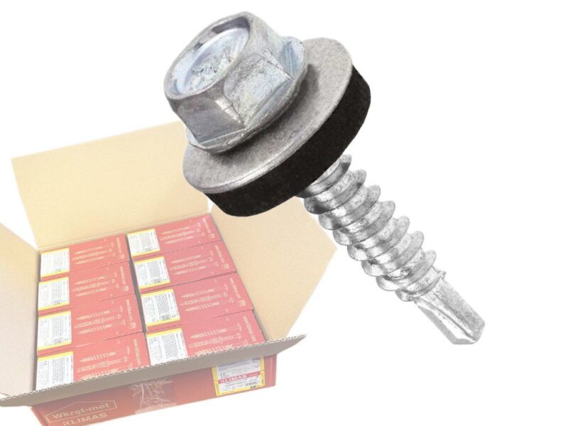 Čistý Pozink 4,8x70mm – 1 Kartón (8x200ks) – Skrutky farmárske strešné