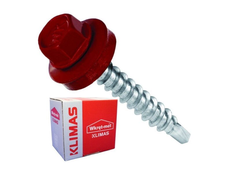 RAL 3011 4,8x70mm – 200ks – Skrutky farmárske strešné farba: Hnedočervená