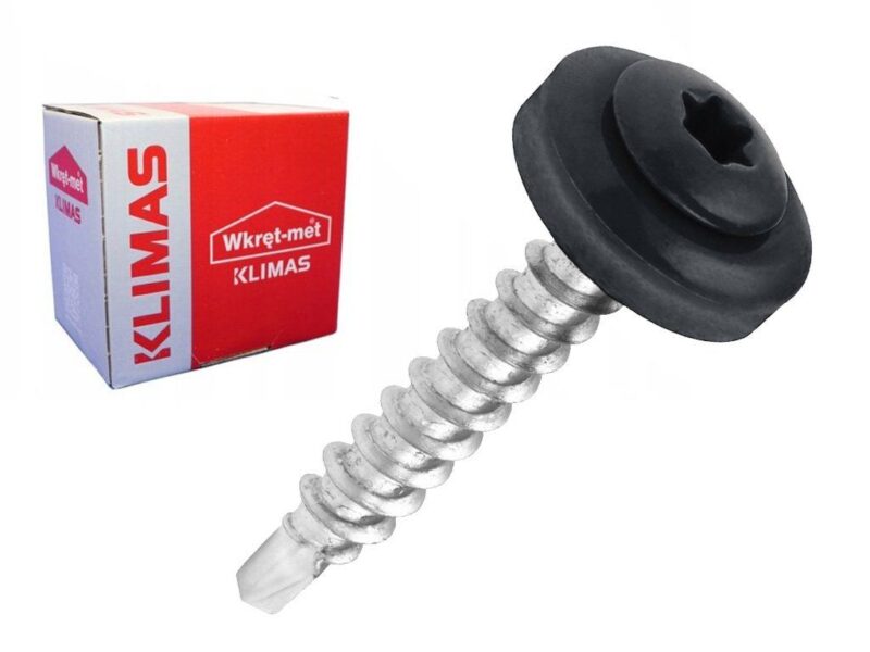 RAL 7016 4,8x35mm – 250ks – Skrutky farmárske strešné TORX, farba: Antracitová šedá, WDD