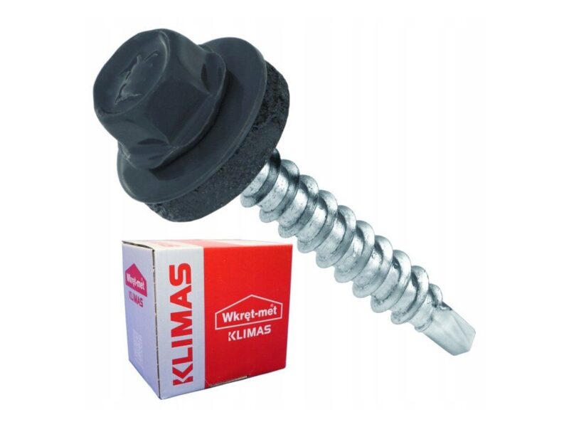 RAL 7024 4,8x25mm – 250ks – Skrutky farmárske strešné farba: grafitová šedá