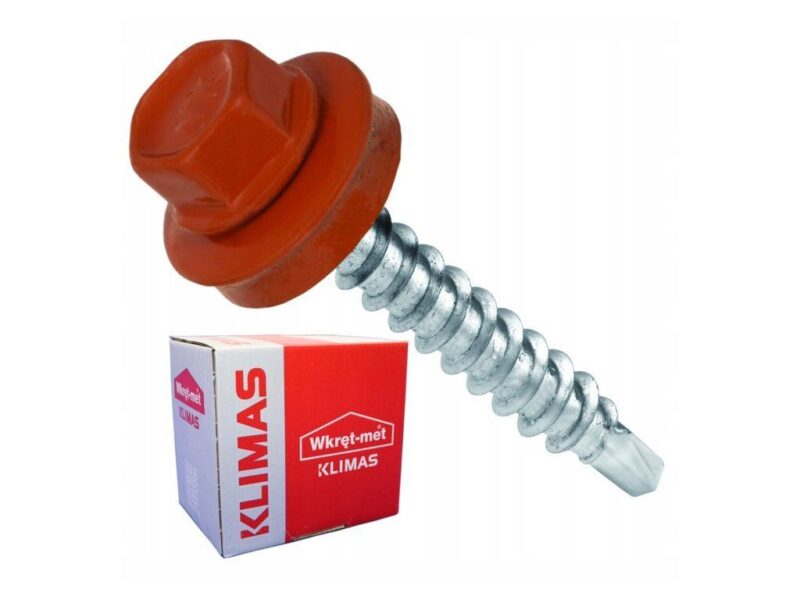 RAL 8004 4,8x70mm – 200ks – Skrutky farmárske strešné farba: Medená hnedá