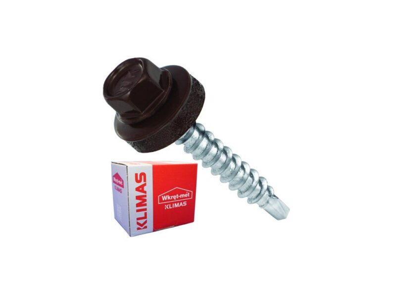 RAL 8017 4,8x25mm – 250ks – Skrutky farmárske strešné farba: čokoládová hnedá