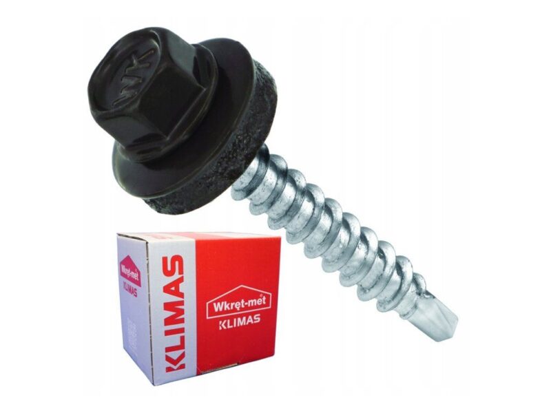 RAL 8019 4,8x70mm – 200ks – Skrutky farmárske strešné farba: šedohnedá