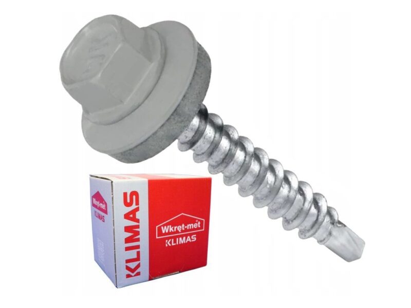 RAL 9006 4,8x35mm – 250ks – Skrutky farmárske strešné farba: Biely hliník, WFD