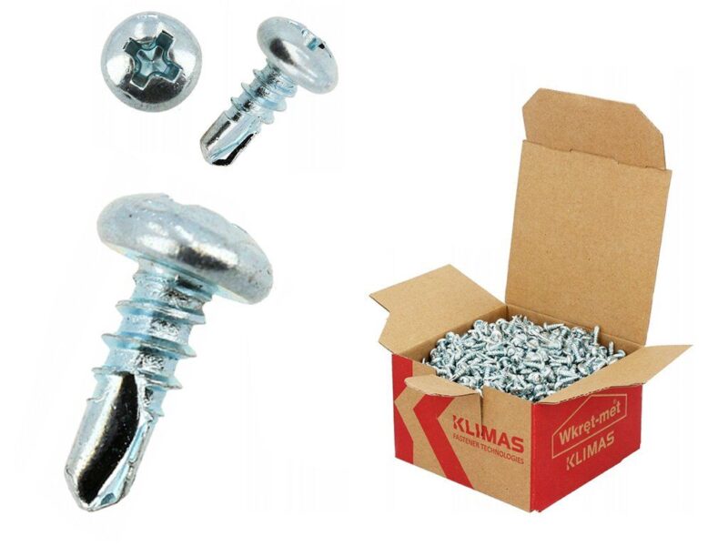 TEX 3,5×9,5mm – 1000ks – Skrutky / Vruty Pozink Fosfátované samorezné kov