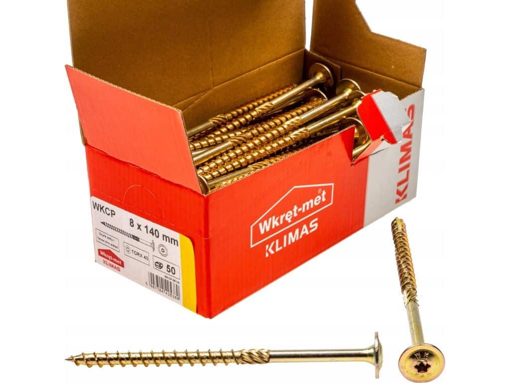 TX 10x120mm – 25 ks – Skrutky / Vruty do dreva s tanierovou hlavou, WKCP