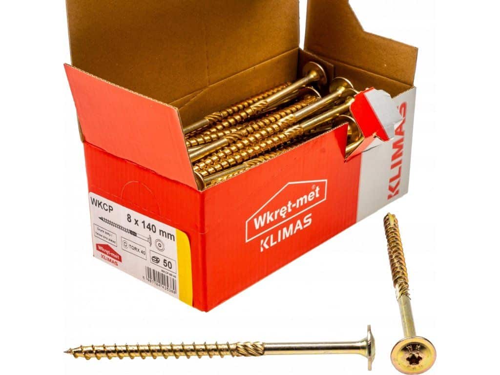 TX 10x240mm – 25 ks – Skrutky / Vruty do dreva s tanierovou hlavou, WKCP