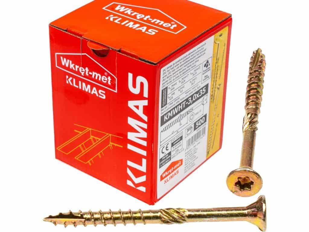 TX 3x35mm – 500 ks – Skrutky / Vruty do dreva so zapustenou hlavou, WKCS