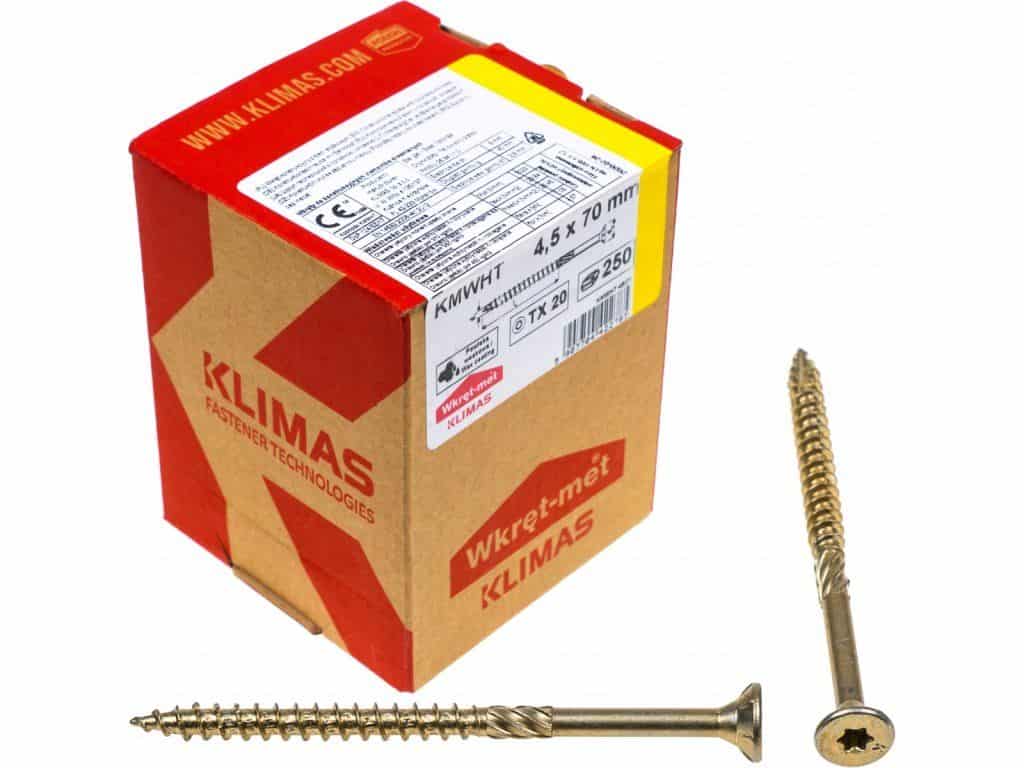 TX 4,5x70mm – 250 ks – Skrutky / Vruty do dreva so zapustenou hlavou, WKCS