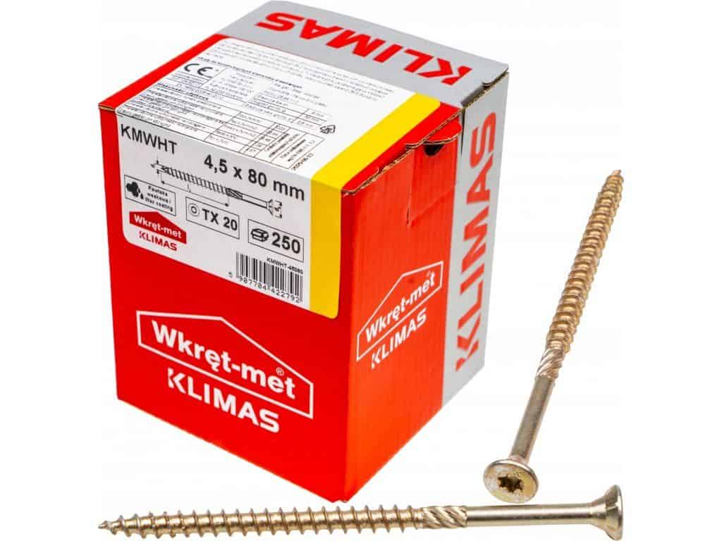 TX 4,5x80mm – 250 ks – Skrutky / Vruty do dreva so zapustenou hlavou, WKCS