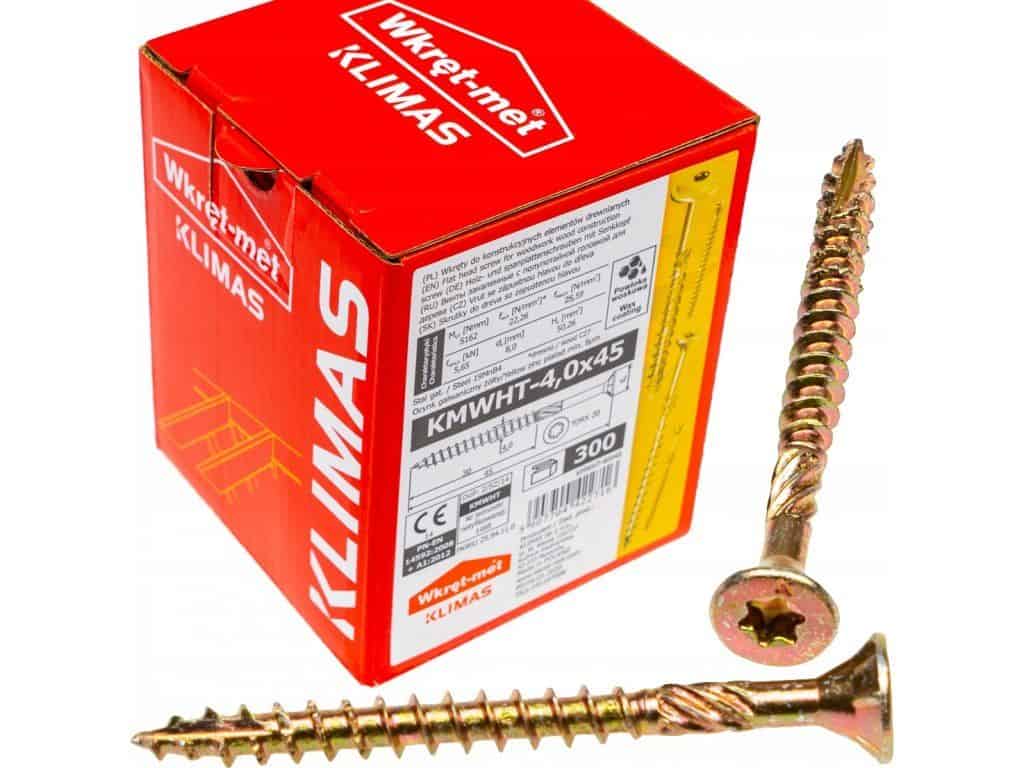 TX 4x45mm – 300 ks – Skrutky / Vruty do dreva so zapustenou hlavou, WKCS