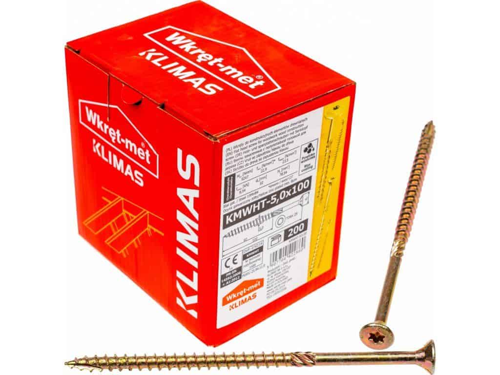 TX 5x100mm – 200 ks – Skrutky / Vruty do dreva so zapustenou hlavou, WKCS