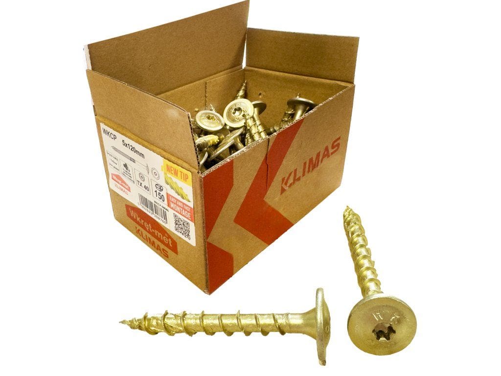 TX 5x120mm – 150 ks – Skrutky / Vruty do dreva s tanierovou hlavou, WKCP