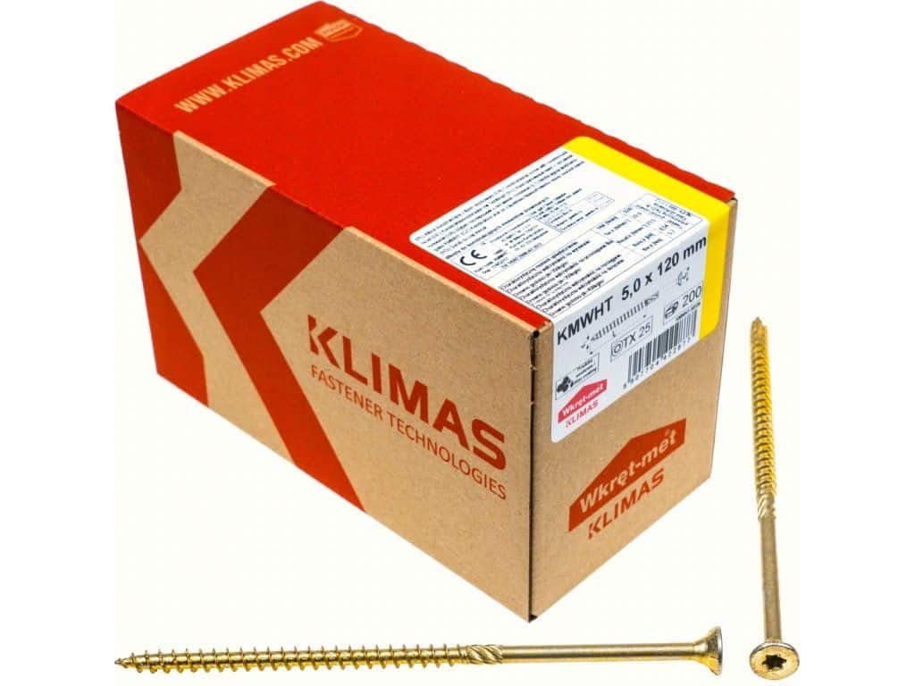 TX 5x120mm – 200 ks – Skrutky / Vruty do dreva so zapustenou hlavou, WKCS