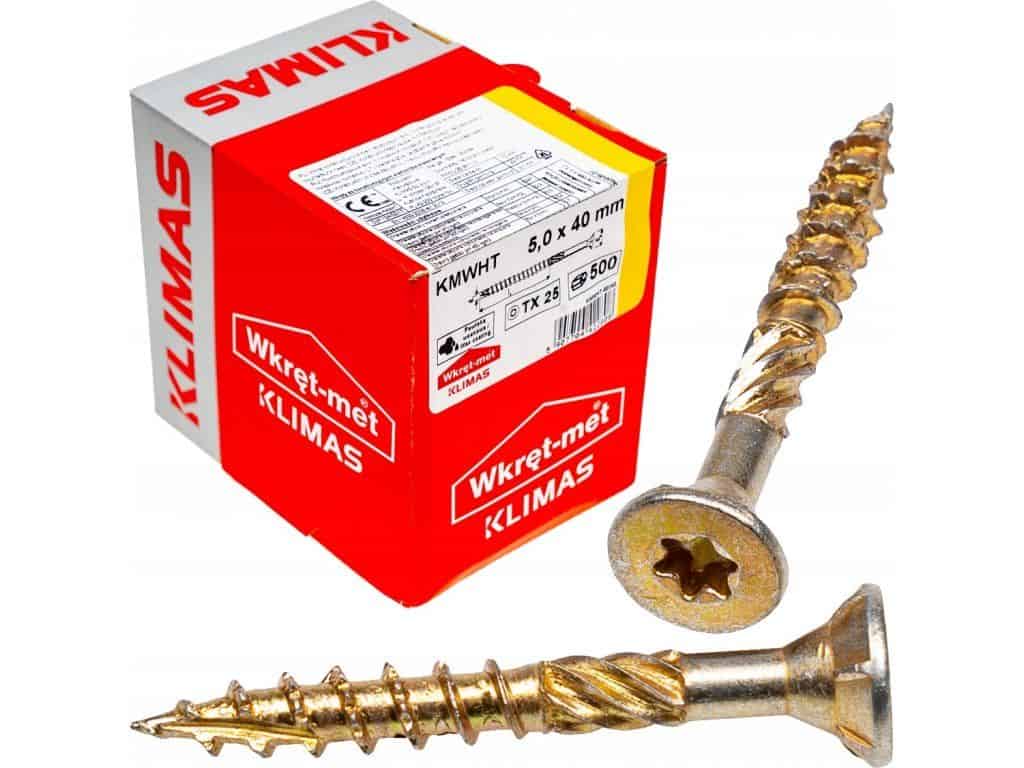 TX 5x40mm – 500 ks – Skrutky / Vruty do dreva so zapustenou hlavou, WKCS