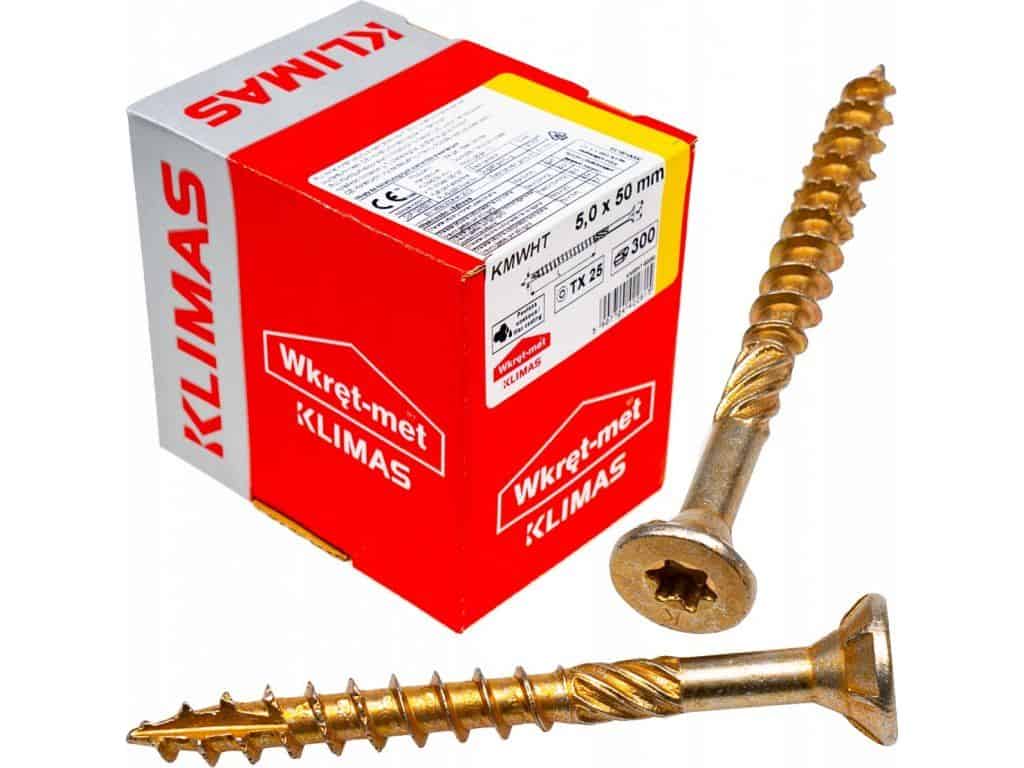 TX 5x50mm – 300 ks – Skrutky / Vruty do dreva so zapustenou hlavou, WKCS