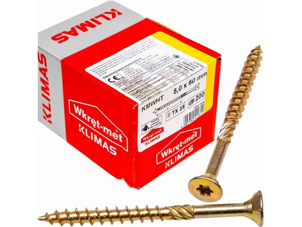 TX 5x60mm – 200 ks – Skrutky / Vruty do dreva so zapustenou hlavou, WKCS