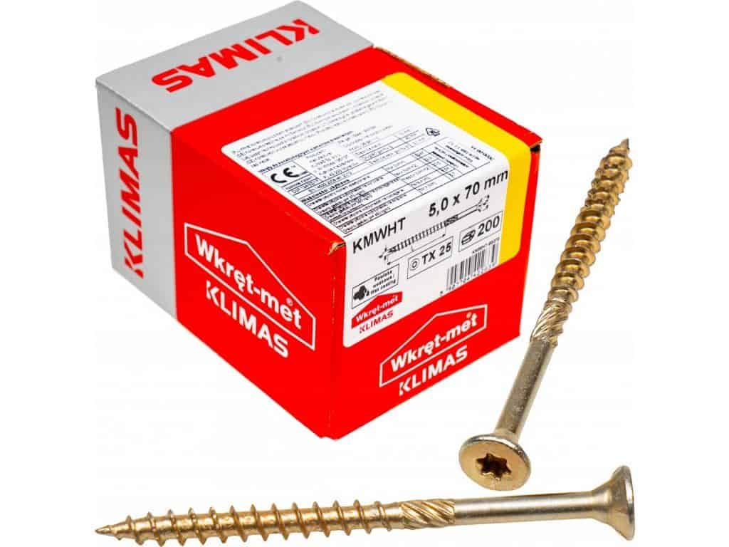 TX 5x70mm – 200 ks – Skrutky / Vruty do dreva so zapustenou hlavou, WKCS