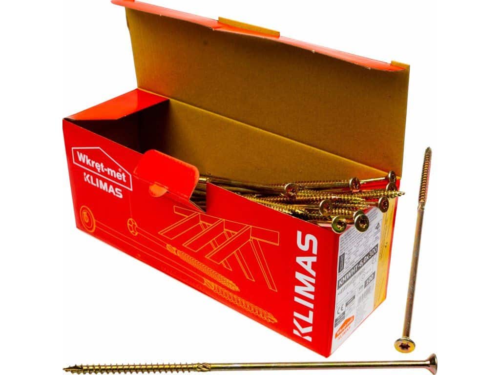 TX 6x300mm – 100 ks – Skrutky / Vruty do dreva so zapustenou hlavou, WKCS