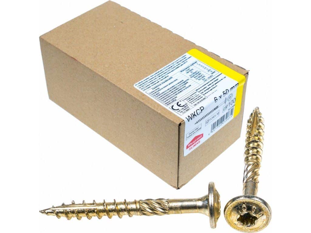 TX 6x50mm – 100 ks – Skrutky / Vruty do dreva s tanierovou hlavou, WKCP