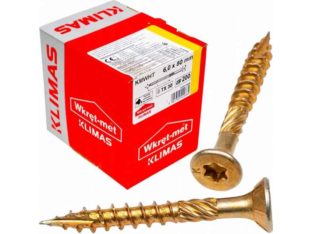 TX 6x50mm – 200 ks – Skrutky / Vruty do dreva so zapustenou hlavou, WKCS