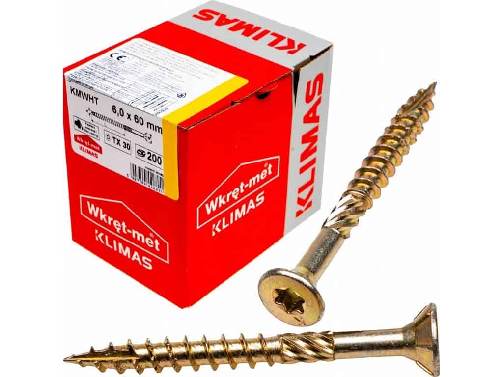 TX 6x60mm – 100 ks – Skrutky / Vruty do dreva so zapustenou hlavou, WKCS