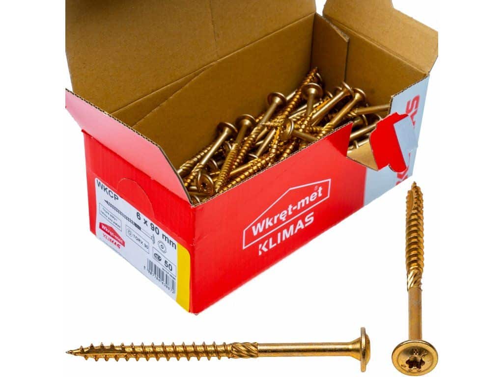 TX 6x90mm – 100 ks – Skrutky / Vruty do dreva s tanierovou hlavou, WKCP