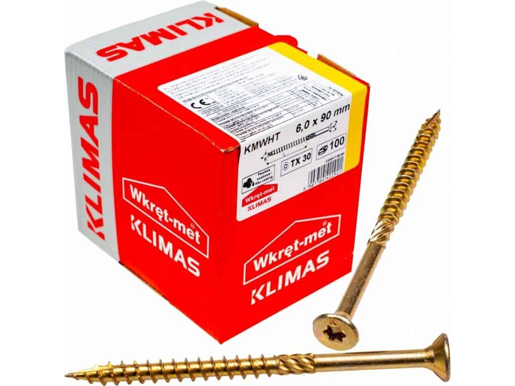 TX 6x90mm – 100 ks – Skrutky / Vruty do dreva so zapustenou hlavou, WKCS