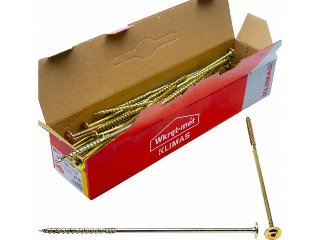 TX 8x260mm – 50 ks – Skrutky / Vruty do dreva s tanierovou hlavou, WKCP