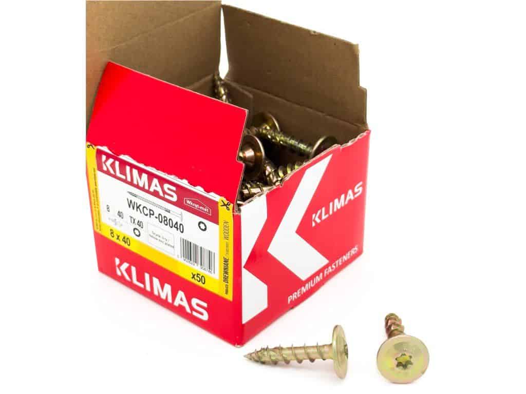 TX 8x40mm – 50 ks – Skrutky / Vruty do dreva s tanierovou hlavou, WKCP