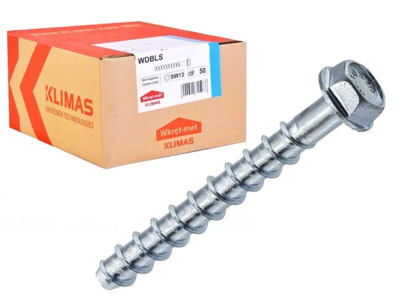6x40mm – 100ks – Skrutky do betónu s 6HR hlavou