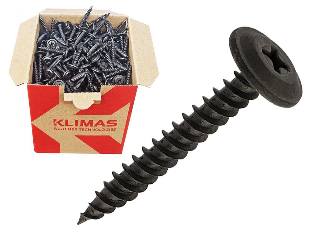 PH 4,2x65mm - 250 ks - Samovrtné skrutky fosfátované s plochou hlavou - do kovu, WPF