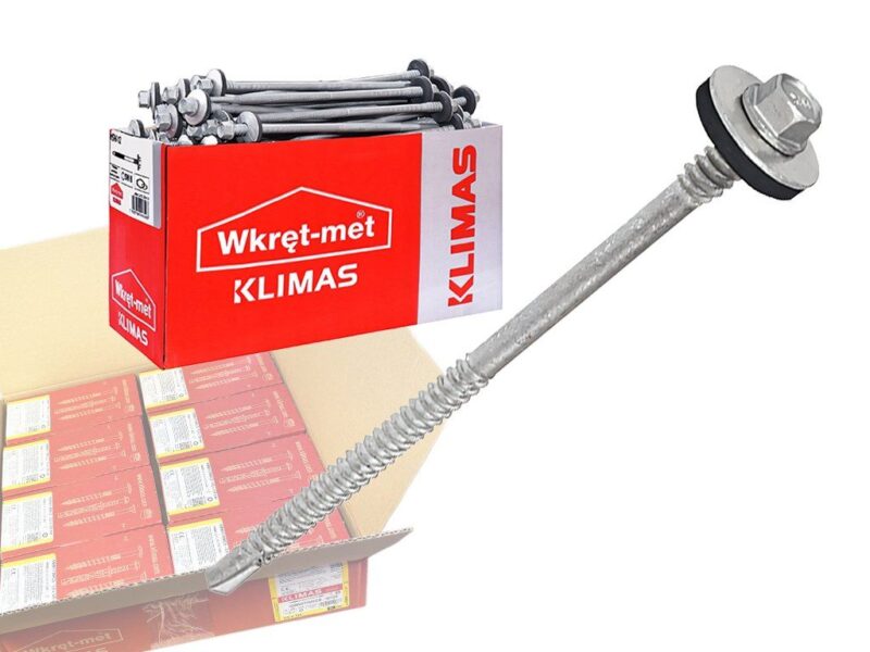 Šedá 5,5x105mm – 1 Kartón (8x100ks) – Skrutky pre sendičové panely do ocele do 6mm, WSW-6
