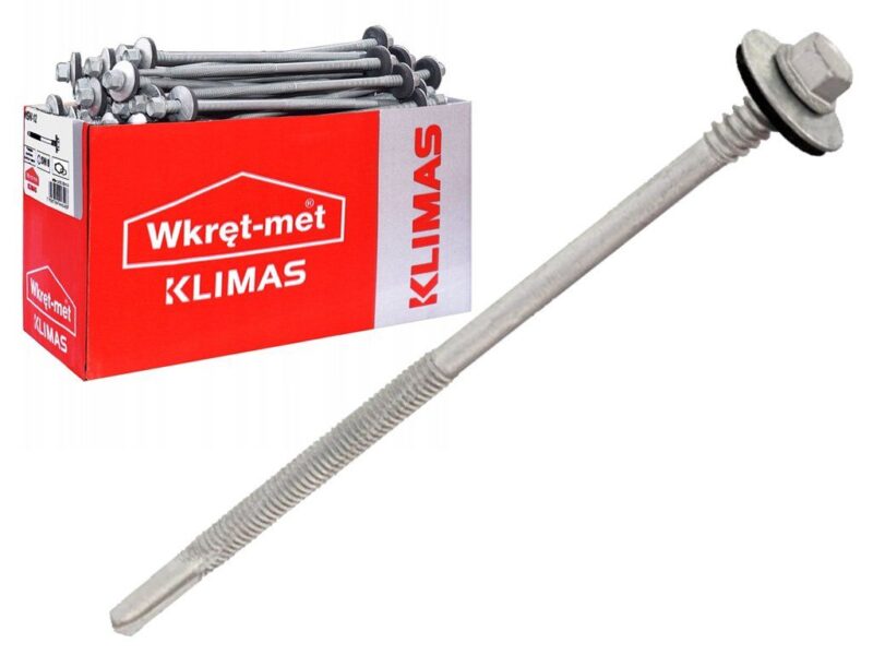 Šedá 5,5x155mm – 100ks – Skrutky pre sendičové panely do ocele do 12mm, WSW-12