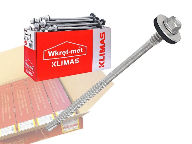 Šedá 5,5x175mm – 1 Kartón (4x100ks) – Skrutky pre sendičové panely do ocele do 6mm, WSW-6